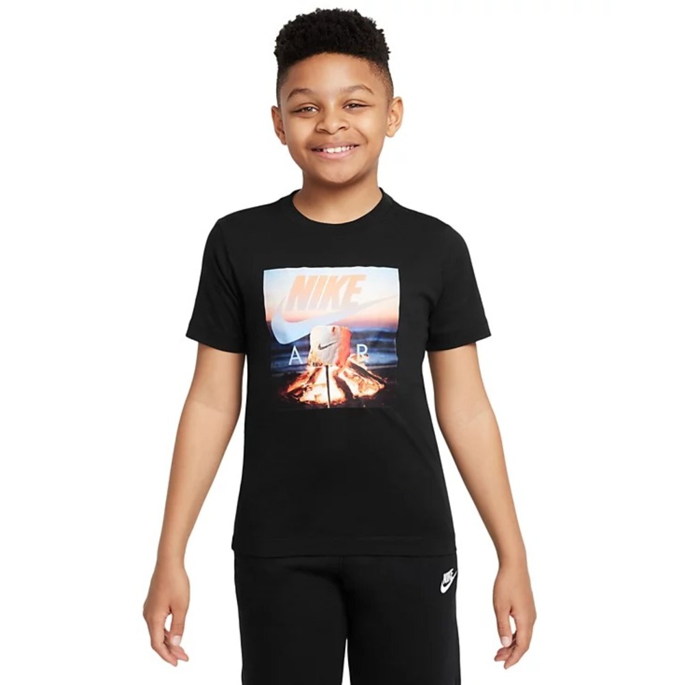 Nike Youth Boys Size XL Sportswear Air Logo Smores Graphic Cotton T-Shirt 1111